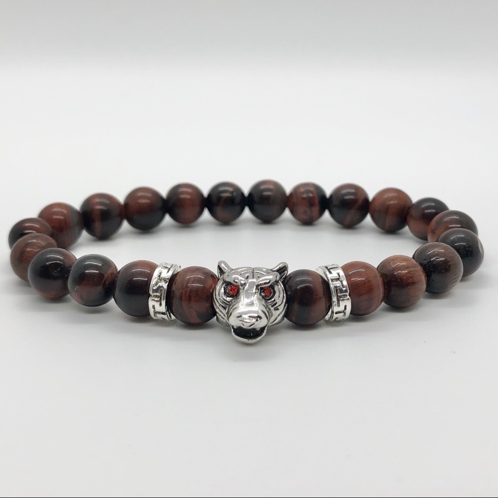 Red Tigers Eye W/ Red Eye Tiger Charm